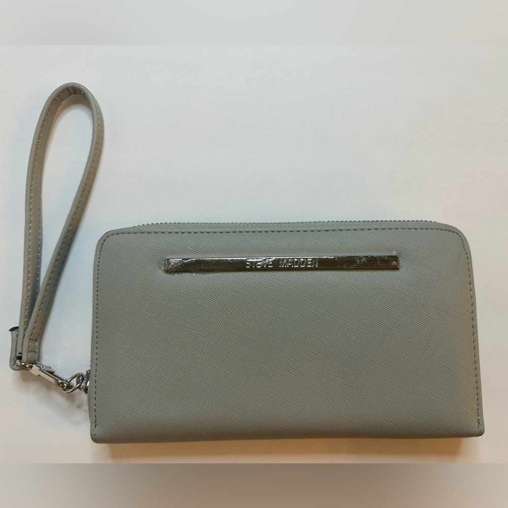 Steve Madden Bzippy Zip Around Wallet Wristlet